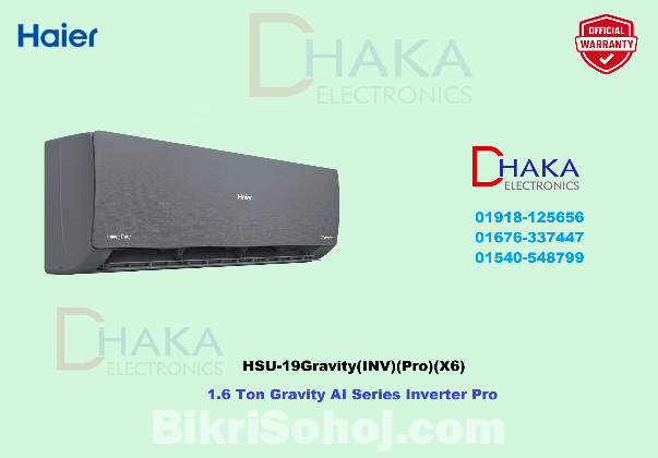 Haier 1.6 Ton Gravity AI Series AC HSU-19Gravity Official